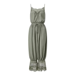 V Neck Sleeveless Jumpsuit V Summer Patchwork Drawstring Lace-Patchwork-Drawstring Sleeveless Spaghetti Strap Summer Jumpsuit V