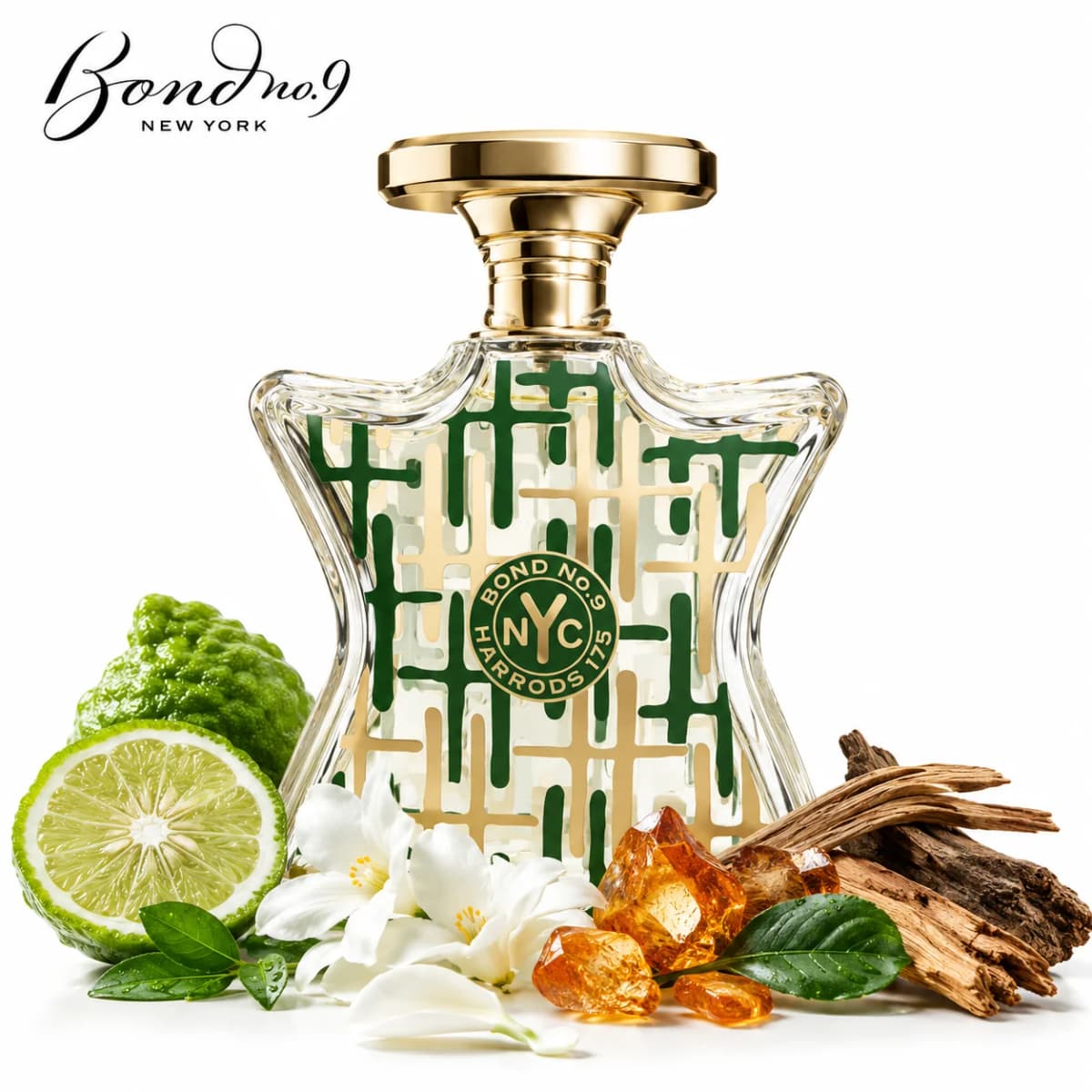 Bond No.9 Harrods 175 Eau De Parfum 100ml for Women Men Long Lasting Luxury Niche Perfume Spray Fresh Citrus White Floral Amber Woody Musk Fragrance Daily Wear Travel Gift