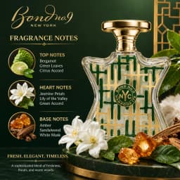 Bond No.9 Harrods 175 Eau De Parfum 100ml for Women Men Long Lasting Luxury Niche Perfume Spray Fresh Citrus White Floral Amber Woody Musk Fragrance Daily Wear Travel Gift