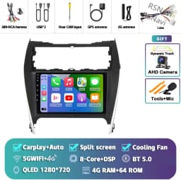 Android 14 Car radio Navigation Multimedia Player For Toyota Camry 7 2012 - 2014 Carplay Auto Stereo