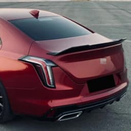 Car Rear Wing Bumper Tail Wing Gloss Black Style For Cadillac CT4 V 2020-2025 High Kick Duckbill Trunk Spoiler Car Trunk Spoiler