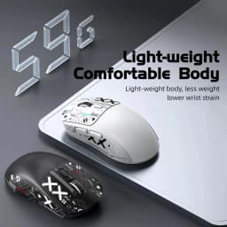 59g Ultra-Light Wireless Gaming Mouse Tri-mode 8000 DPI 1000Hz Rechargeable Ergonomic Mouse for PC Mac Laptop