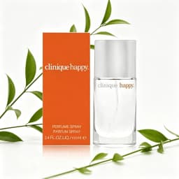Clinique Happy Perfume Spray 100ML With Original Orange Gift Box Long Lasting Bright Fresh Citrus Floral Fruity Fragrance Women Perfume Clear Square Glass Silver Cap Bottle Cheerful Daily Scent Holiday Dating Gift for Ladies