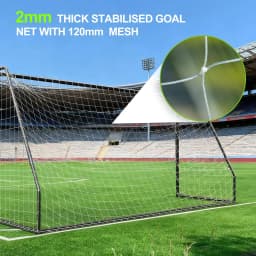 Soccer Goal 6 To 12 Ft Portable Backyard Soccer Goal With Net And Ground Stakes