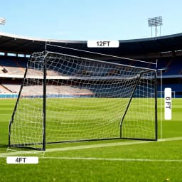 Soccer Goal 6 To 12 Ft Portable Backyard Soccer Goal With Net And Ground Stakes
