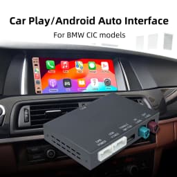Wireless CarPlay Android Auto Retrofit Kit CarPlay Interface for BMW CIC System, Screen Upgrade Decoder Box for BMW CIC System