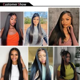 Straight Bundles Human Hair Natural Black Brazilian Remy Hair Extensions 1/3/4 PCS 14-30 Inch Hair Weave Bundles