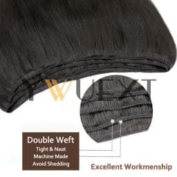 Human Hair Weft Extensions Straight 12"-22" Machine Remy Human Hair Extension 50g/pack Can Curly Hair Weaves for Women