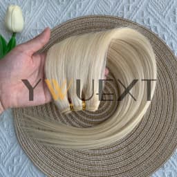 Human Hair Weft Extensions Straight 12"-22" Machine Remy Human Hair Extension 50g/pack Can Curly Hair Weaves for Women