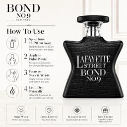 Bond No.9 Lafayette Street Eau De Parfum 100ml for Men Women Long Lasting Luxury Niche Perfume Spray Fresh Citrus Apple Vanilla Amber Woody Musk Fragrance Daily Wear Travel Gift