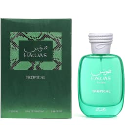 Luxury Rasasi Hawas Tropical For Him Eau De Parfum 100ml Long Lasting Fresh Tropical Green Woody Fragrance Original Arabian Men Perfume Complete Gift Packaging