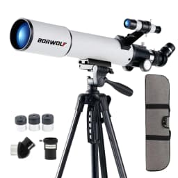 BORWOLF 70500 Professional Astronomical Telescope 375X Monocular 70MM Large-Aperture for Stargazing Bird Watching Moon