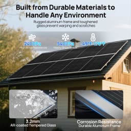 ECO-WORTHY 200W Solar Panel N-Type, 2PCS 100 Watt 12V Solar Panel with 25% Efficiency,200W N-Type 16BB Solar Panels for RV,Marine, Rooftop,Trailer Camper,Farm and Other Off-Grid System