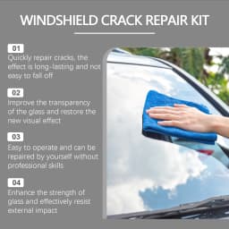 US EU Local Warehouse Car Windshield Crack Repair Kit, Nano Resin Liquid for Quick Fix Chips & Cracks, Restore Clear View, DIY Auto Glass Repair Set for Front Windshield Minor Damage Restoration