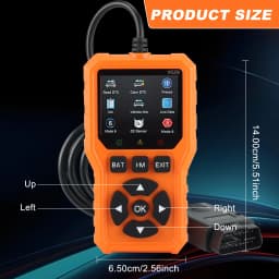 V529 Professional OBD2 Scanner, a Car Fault Code Reader Diagnostic Tool That Supports OBD II Protocols Since 1996, Supports Reading and Clearing Fault Codes, Does Not Require Battery Power