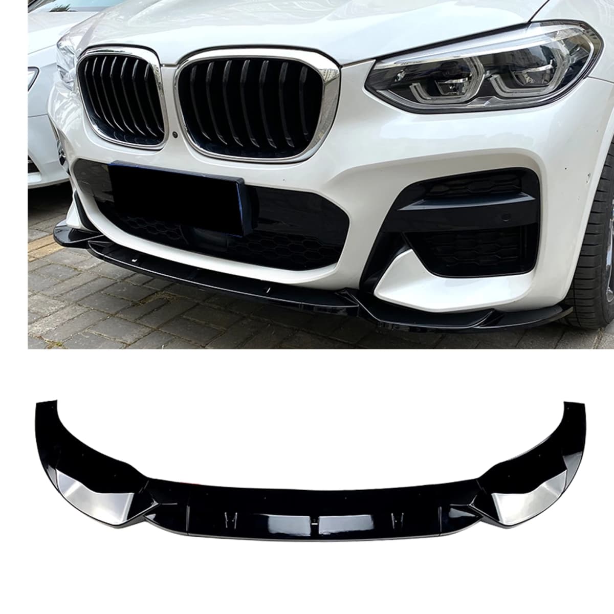 Front Bumper Spoiler Splitter Lip For BMW X3 G01 X4 G02 M Sport 2018-2021