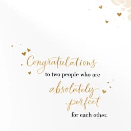 Engagement Card for Bride and Groom (Lacy Heart)