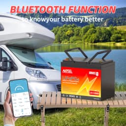 MOSEWORTH 12V 100Ah LiFePo4 Battery Pack Built-in 100A BMS Lithium Iron Phosphate Battery Rechargeable Bateria For Solar Boat