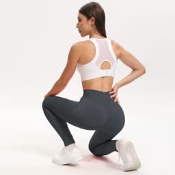 2 Pack Women's High Waisted Sexy Butt Lifting Seamless Solid Color Yoga Leggings Elastic And Breathable Fitness Sports Pants