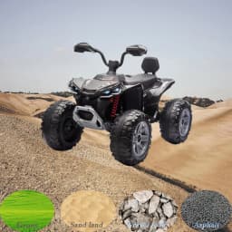 24V Kids Electric ATV 4-Wheeler (2-Seater) Ride on Car Toy with Dual 550w Motor Off-Road with LED Lights & Music Player 3-8Years