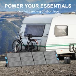 E-POWO 220W / 110W Portable Solar Panel 23.5% High Efficiency ETFE Foldable Solar Panel Charger With USB / USB C / MC4 Output