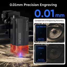 Atomstack A20 Pro V2 Portable Laser Engraver Diy Bluetooth Machine Painted Dog Tag Paper Leather Wooden Plastic Logo CNC Machine