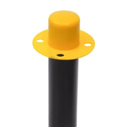 6 Pcs Traffic Cones with Fillable Base Yellow Delineator Post Cone Parking Pole with 6.6in Chains Adjustable Construction Cones