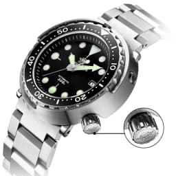 ADDIESDIVE Men's Automatic Mechanical Watch with Sapphire Crystal BGW9 Super Luminous Tuna Diver Watch 300m Business Watches