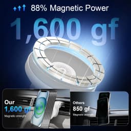 15W Magnetic Car Wireless Chargers Mount Fast Charging Station Dock 360° Adjustable For IPhone17/16/15/14/13 All Android Phones