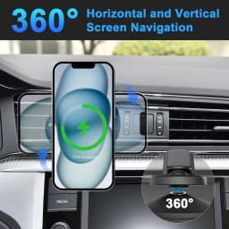 15W Magnetic Car Wireless Chargers Mount Fast Charging Station Dock 360° Adjustable For IPhone17/16/15/14/13 All Android Phones