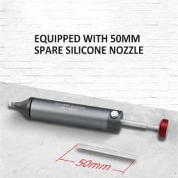 Portable Aluminum Soldering Sucker Pen Silicone Tip Removal Vacuum Solder Iron Engineer Desoldering Pump Repair Tool