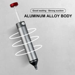 Portable Aluminum Soldering Sucker Pen Silicone Tip Removal Vacuum Solder Iron Engineer Desoldering Pump Repair Tool