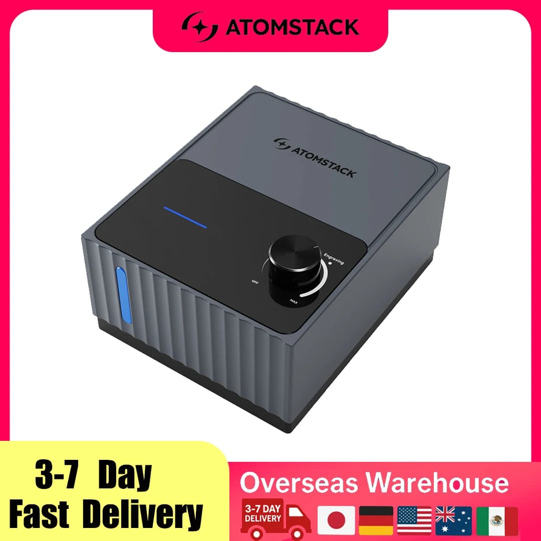 Atomstack F80 Air Assist Pump for Laser Engraver Powerful Smoke Removal Improve Cutting Precision with A20/S20/X20 Laser Cutter