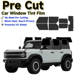 Pre Cut Window Tint For Ford Bronco 4Door 2021-2025 Auto Sticker Sun UV Blocking Heat & Glare 2Ply Windows Protector Films Shade