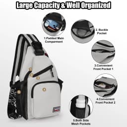 Breast Bag Women's New Waterproof Large Capacity Backpack Multi-functional Casual Oxford Cloth Crossbody Bag Crossbody Bags