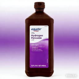Equate 3% USP Grade Hydrogen Peroxide First Aid Liquid Antiseptic (6-Pack, 32 fl oz Each) Oral Debriding Agent