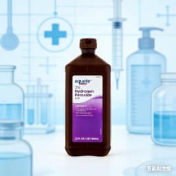 Equate 3% USP Grade Hydrogen Peroxide First Aid Liquid Antiseptic (6-Pack, 32 fl oz Each) Oral Debriding Agent