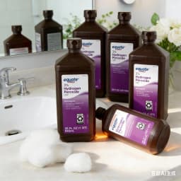 Equate 3% USP Grade Hydrogen Peroxide First Aid Liquid Antiseptic (6-Pack, 32 fl oz Each) Oral Debriding Agent