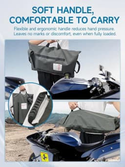 【US STOCK】For Motorcycles UTVs and ATVs Moman 2 Gallon Armadillo Bag Collapsible Fuel Bladder Double Wear Fuel Bag