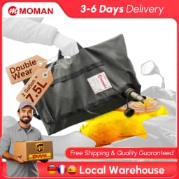 【US STOCK】For Motorcycles UTVs and ATVs Moman 2 Gallon Armadillo Bag Collapsible Fuel Bladder Double Wear Fuel Bag