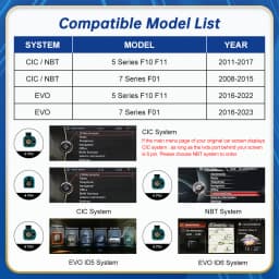 12.3 Linux Display Multimedia Player For BMW Car 5 7 Series F01 F10 F11 2011-2023 CIC NBT EVO GPS Carplay Touch Screen