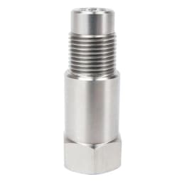 4PCS Oxygen Sensor with Mini Catalyst, Stainless Stee Oxygen Sensor Filter Adapter, M18x1.5 Universal O2 Sensor Connector