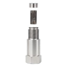 4PCS Oxygen Sensor with Mini Catalyst, Stainless Stee Oxygen Sensor Filter Adapter, M18x1.5 Universal O2 Sensor Connector