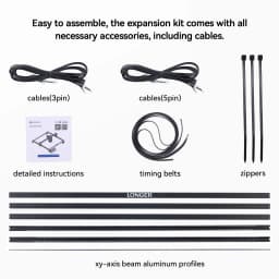 LONGER RAY5 Laser Engraver X Y Axis Extension Kit Extension Kit for Longer RAY5 5W 10W 20W Laser Engraver (XY Axis)