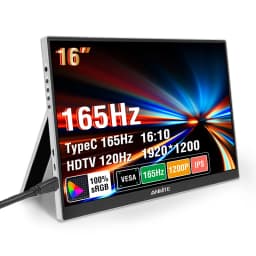 16 inch Portable Monitor 144Hz HDR IPS Gaming Monitor USB TYPE C HDMI for Phone Laptop Desktop Switch PS4 XBOX