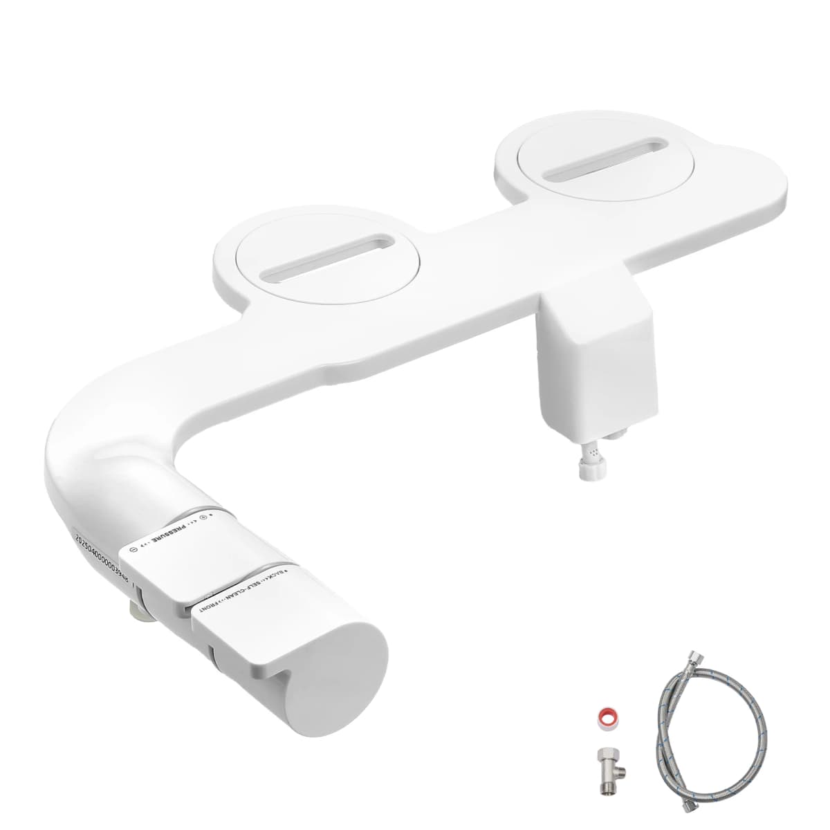 SucceBuy Bidet Attachment for Toilet Dual Retractable Nozzle Adjustable Water Pressure Cold Water Sprayer for Rear Feminine Wash
