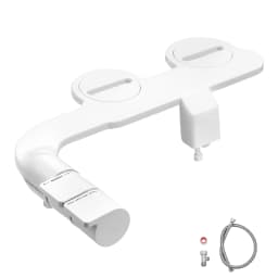 SucceBuy Bidet Attachment for Toilet Dual Retractable Nozzle Adjustable Water Pressure Cold Water Sprayer for Rear Feminine Wash