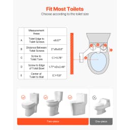 SucceBuy Bidet Attachment for Toilet Dual Retractable Nozzle Adjustable Water Pressure Cold Water Sprayer for Rear Feminine Wash