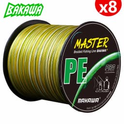 BAKAWA Braided Fishing Line X8 300M Japan PE Weave Multifilament Wire Carp Fishing Accessories Seawater and Saltwater Pesca