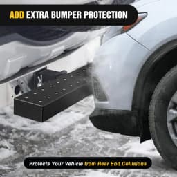 Nilight Car Rear Bumper Receiver Trailer Tow Hitch Step Bar Pedal for Pickup Truck SUV Bumper Guard Protector Exterior Access